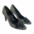 Danos canvas checked pumps with crystal embellished flower
